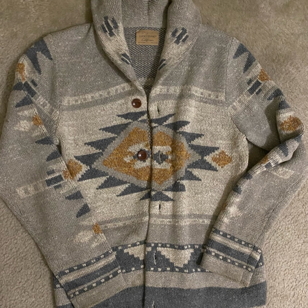 shawl collar cardigan
